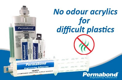 NO ODOUR adhesive for low surface energy plastics inluding polyolefins!
